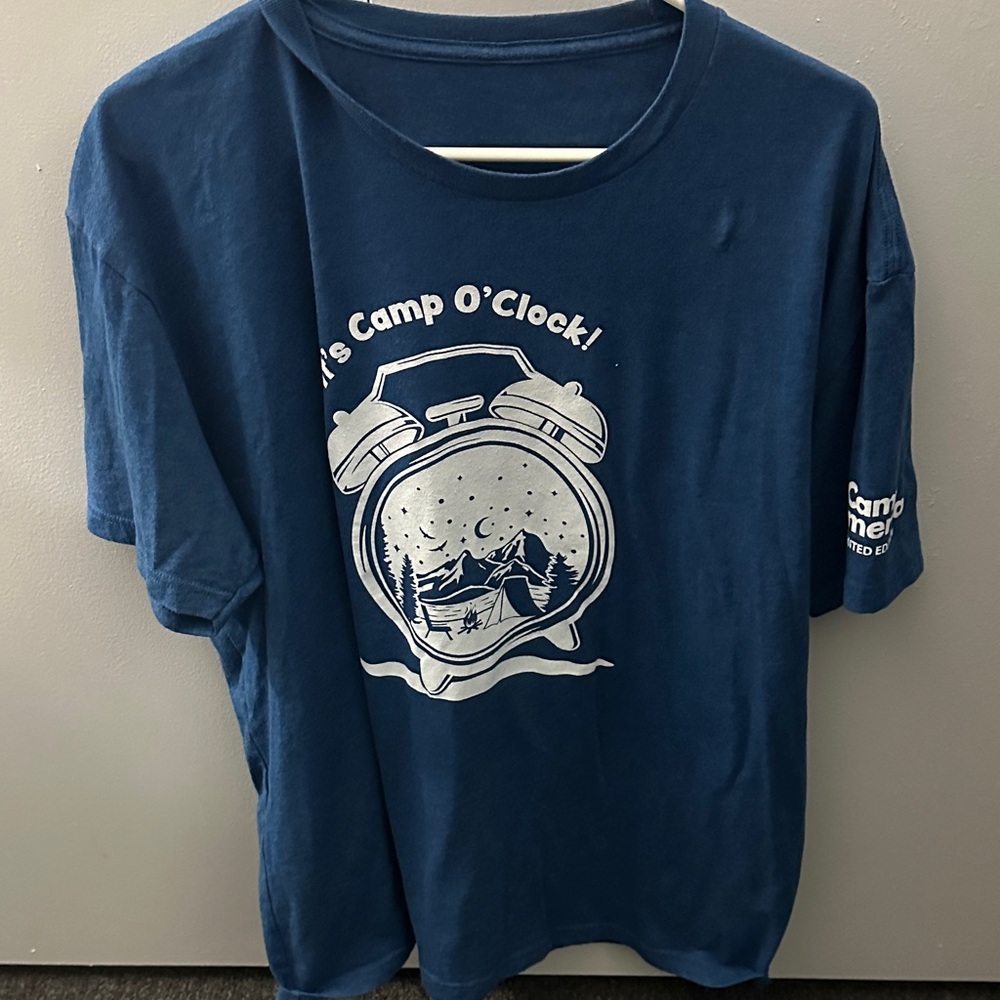 Blue Graphic Tee - Camp O'Clock